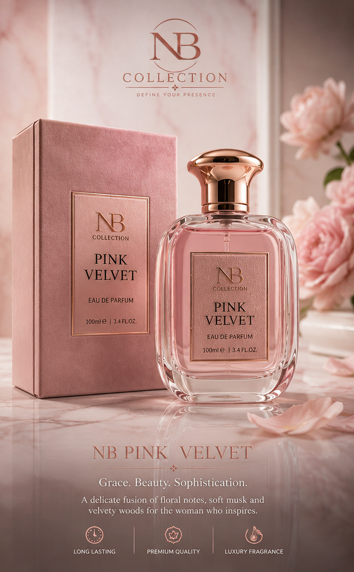 NB Pink Velvet Eau de Parfume for Women – Luxury Floral Musk Perfume